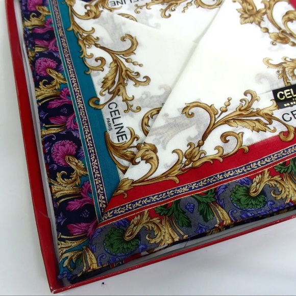 AUTH Celine 3 Piece Scarf Hair Tie Set - Picture 2 of 5